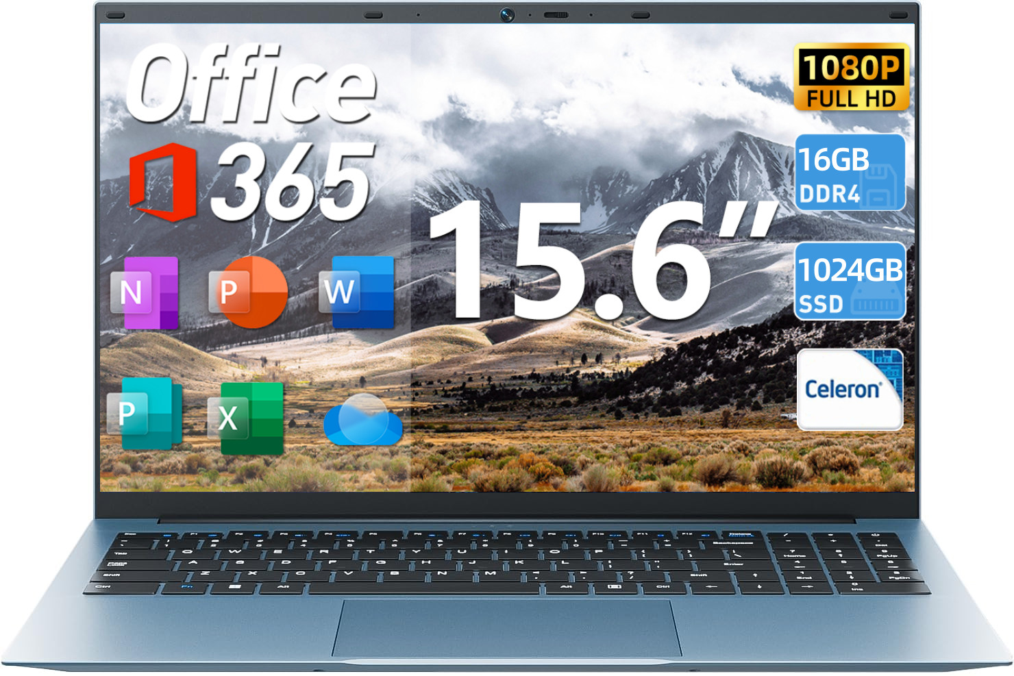 NEW SGIN 15.6" Laptop Win11 PRO Intel N5100 16GB RAM 1TB SSD Wi-Fi 6 RJ45 USB-C