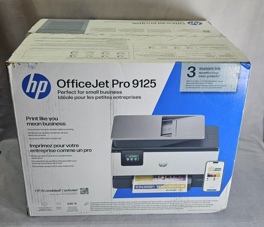 C2VZ0A#B1H; HP OFFICEJET PRO 9125 ALL-IN-ONE PRINTER-NEW