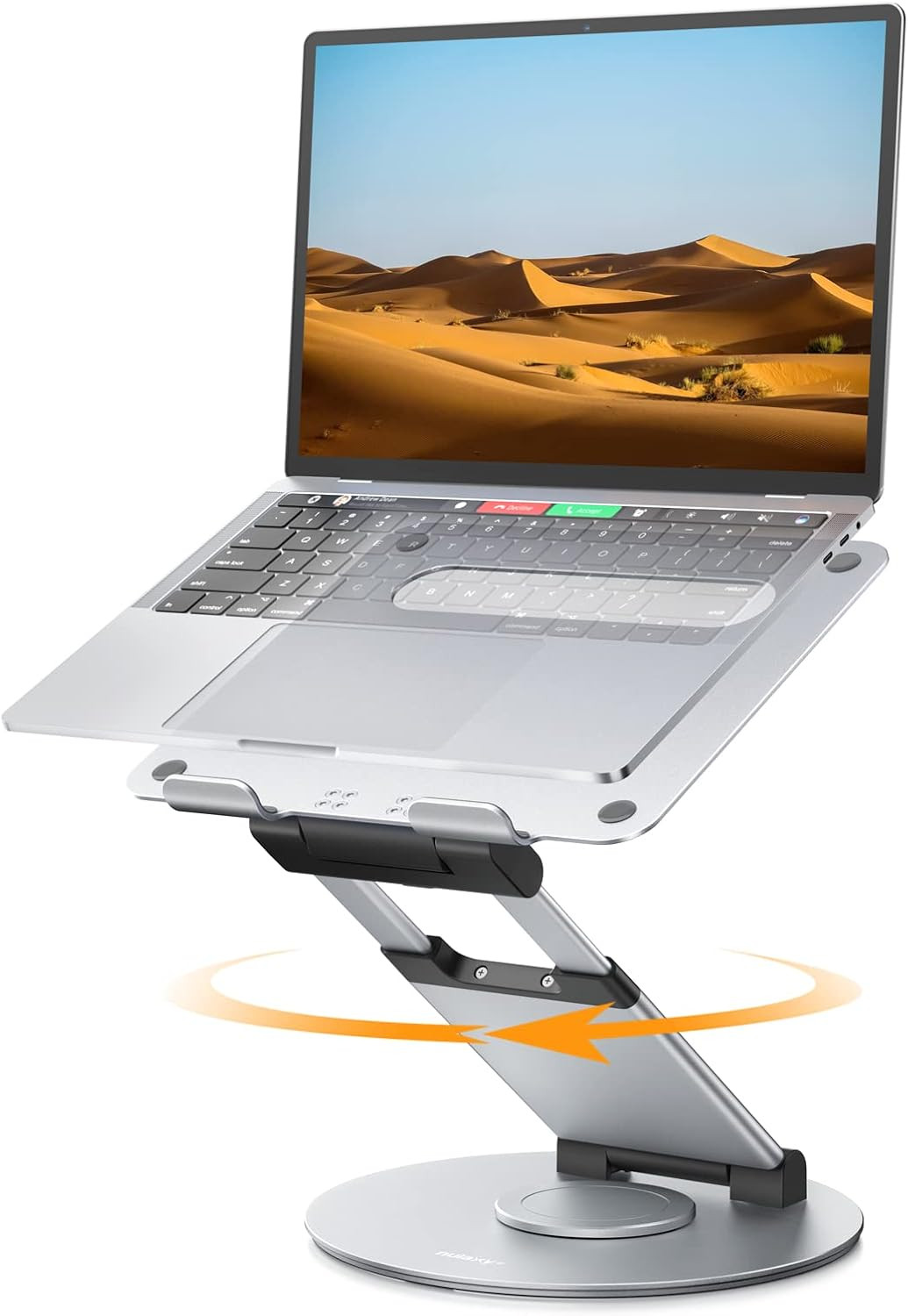18" Height Telescopic 360 Rotating Aluminum Laptop Stand Desk | Ergonomic Riser