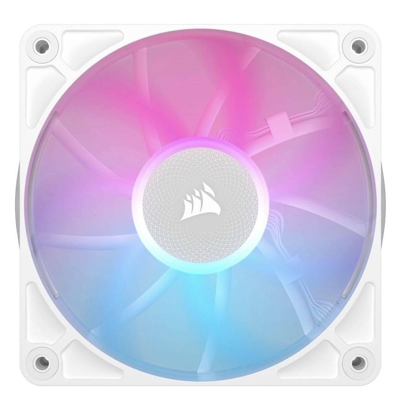Corsair iCUE SP120 RGB Elite 120mm White PWM 4-Pin Fan 59.1 CFM 1500RPM - NO BOX