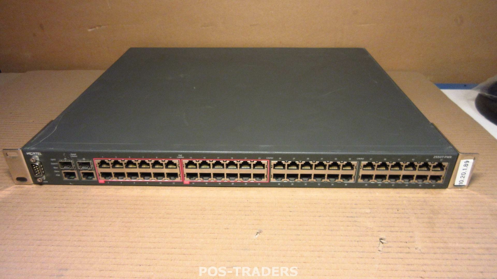 AVAYA NORTEL 2550T-PWR-PWR 48-Port 10/100 POE 2x SFP Managed Switch Ethernet