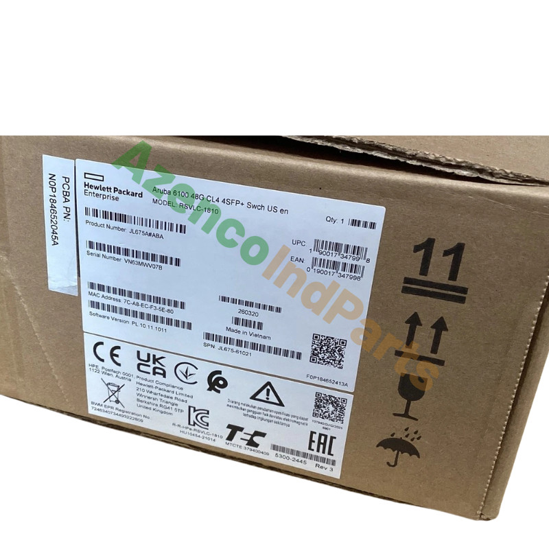 1PCS New Aruba JL675A 6100 48 port Gigabit PoE+ Switch Fast Delivery