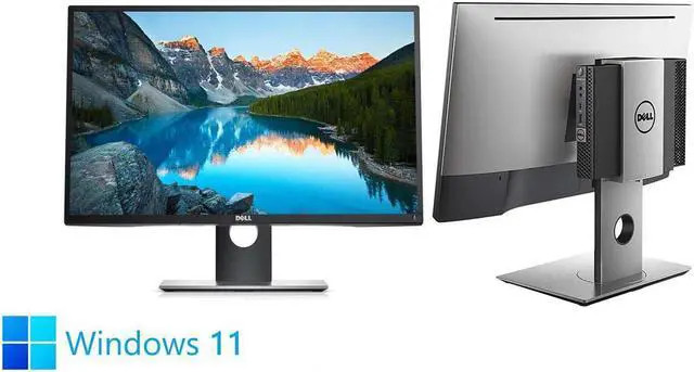 Dell 24 in Monitor Desktop - Intel QUADCore i3-8100T 8 GB DDR4 256GB SSD W11 Pro