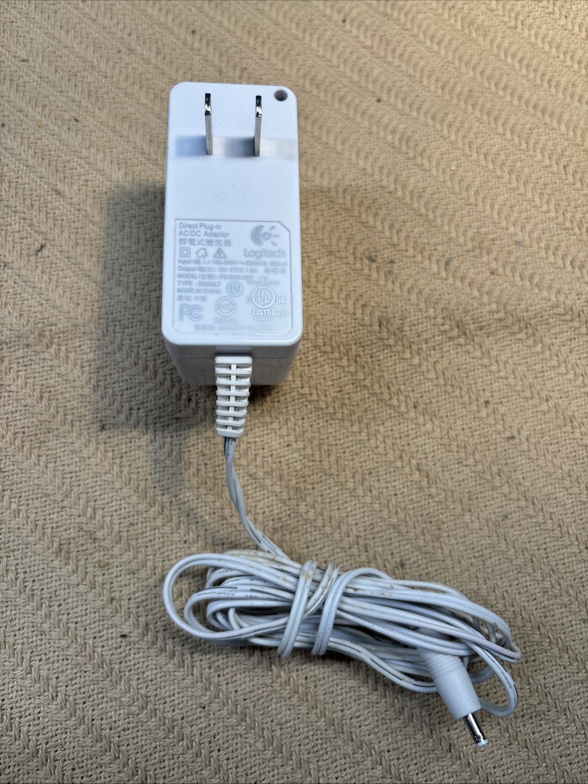 Logitech P018WA1207 US Plug AC Adapter 12V 1.5A Original Power Supply E776
