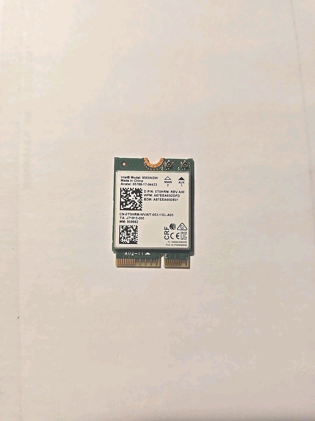 Intel 9560.NGWG.NV Wireless Network Card