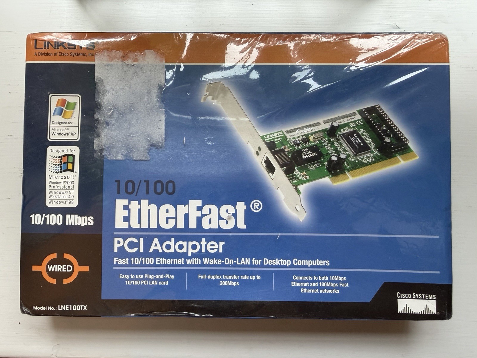 Linksys 10/100 Mbps EtherFast PCI Adapter Ethernet Card - LNE100TX NEW IN BOX
