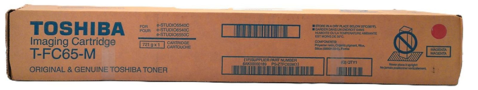 NEW GENUINE TOSHIBA MAGENTA T-FC65-M TONER CARTRIDGE