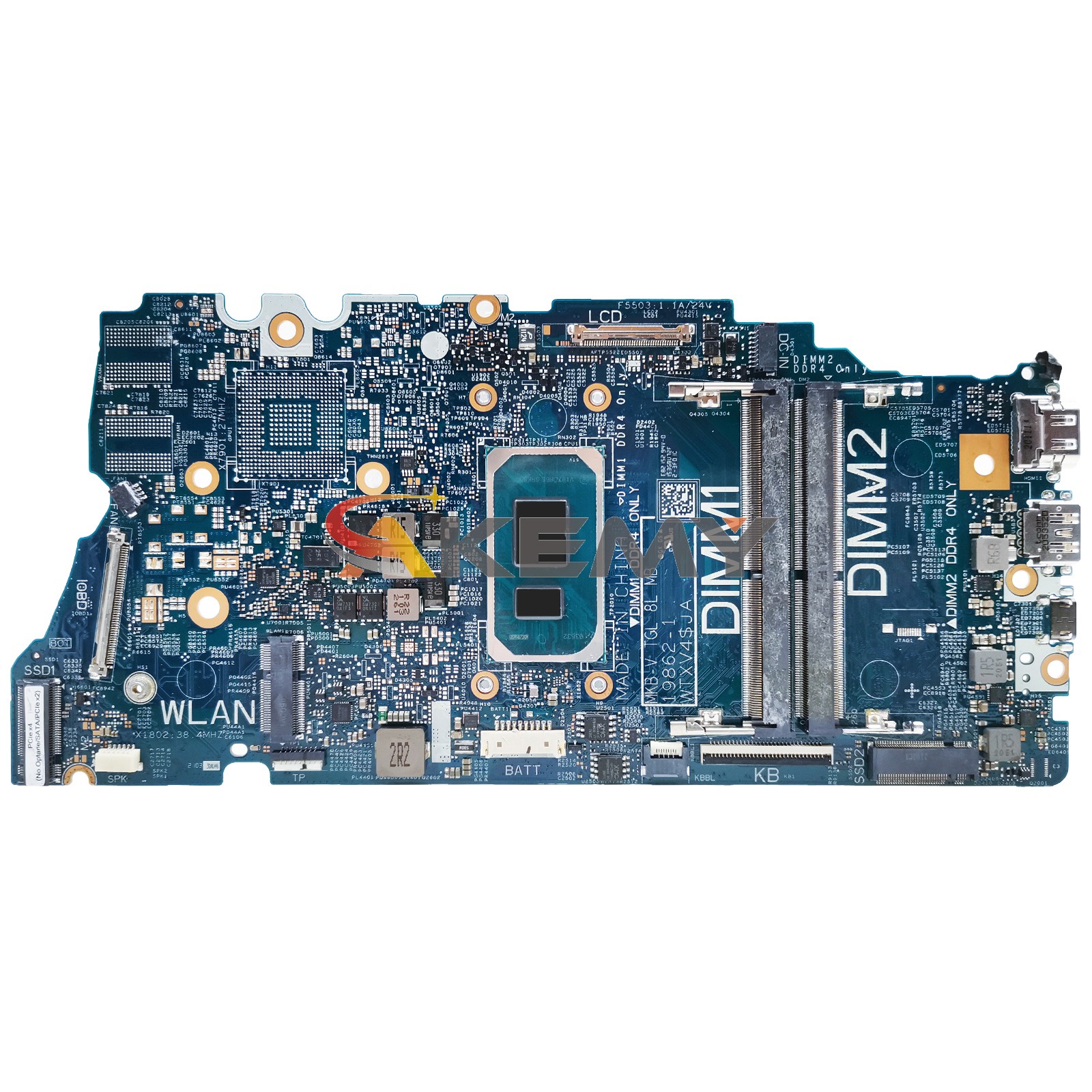 For Dell Vostro 5402 5502 19862-1 Laptop Motherboard 0G0XMN 04D2JV 0WTXV4 0H2F8K