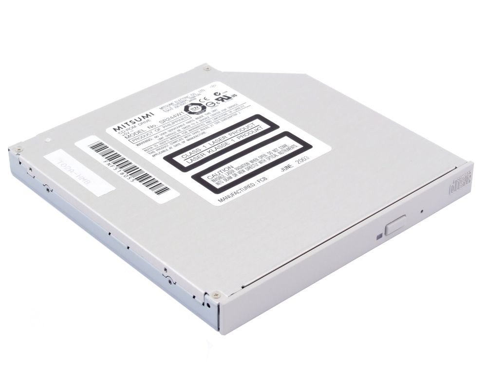 Mitsumi SR244W1 Slim IDE 24x Laptop CD-ROM Drive Drive Light Grey / Light Grey