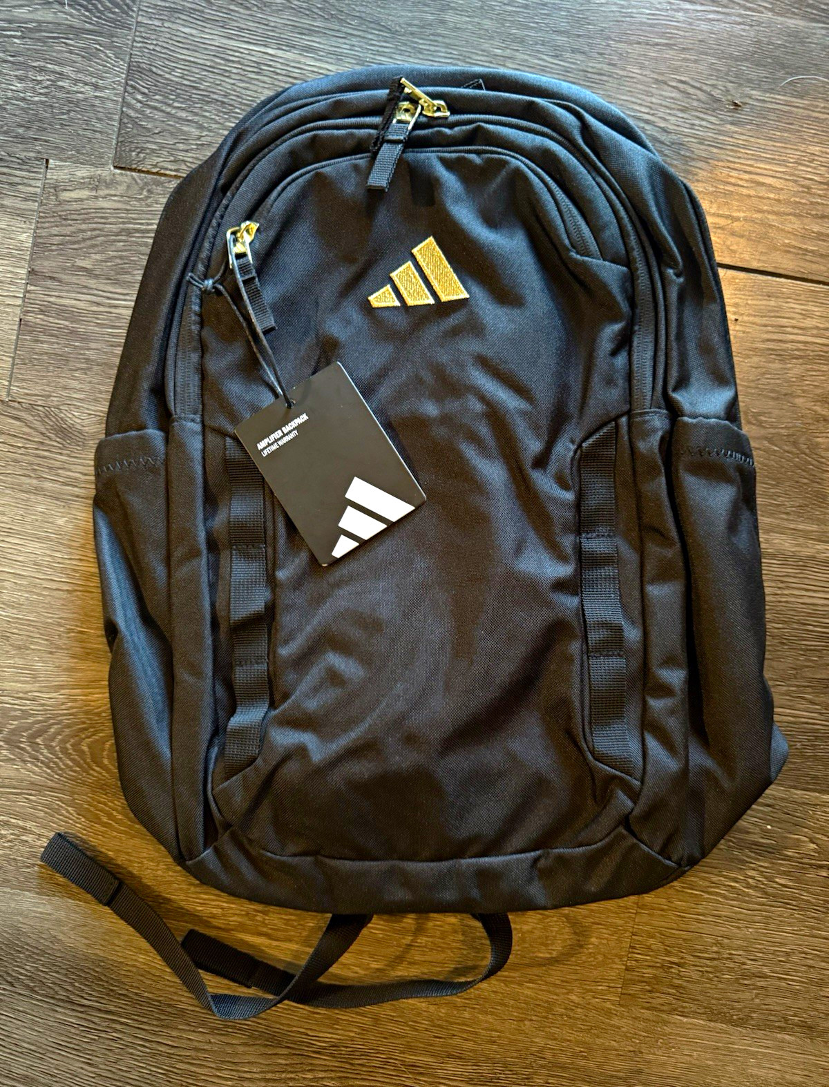 adidas Amplifier Backpack Laptop Sleeve Black/Gold KL2308