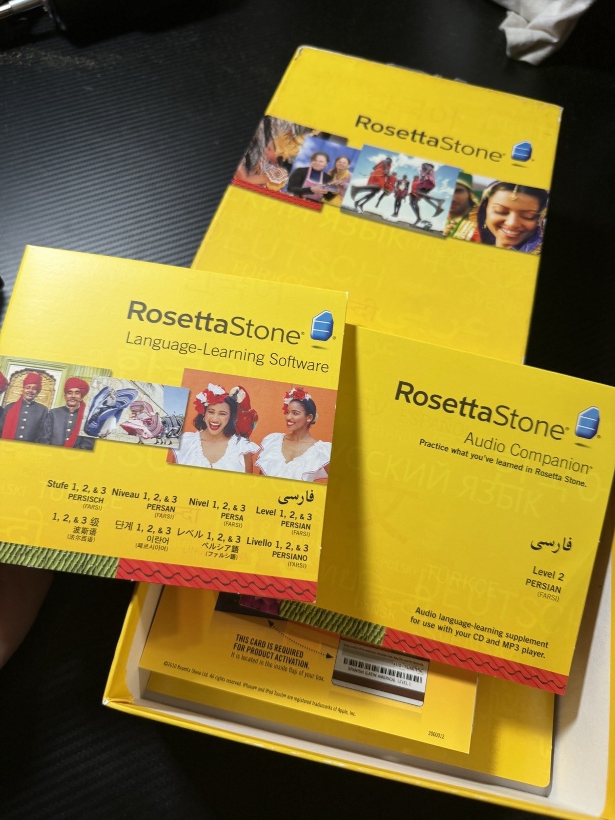 Rosetta Stone persian/farsi levels 1, 2, and 3