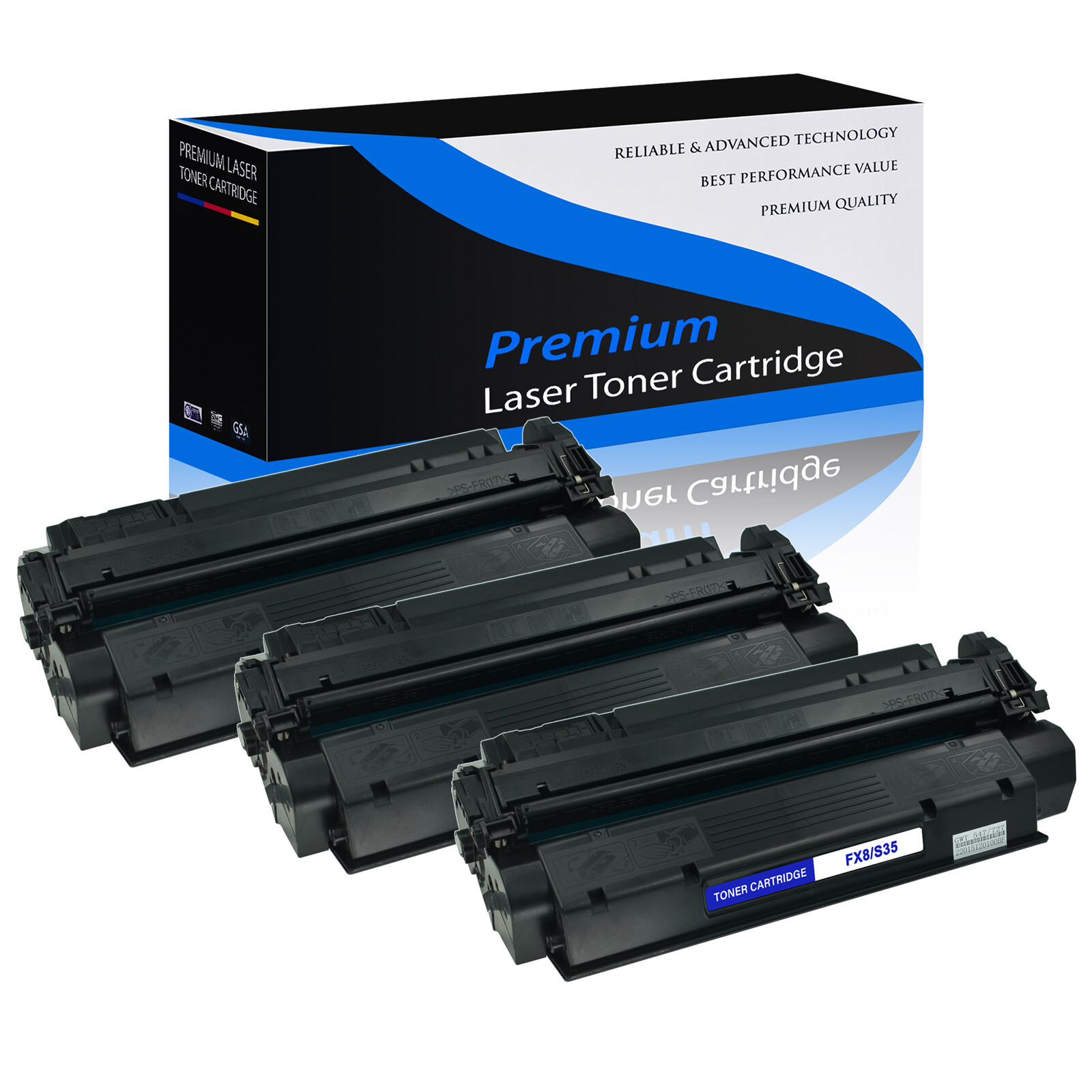 3PK S35 FX-8 Toner for Canon  L400 ImageClass D340 D380 D383 FaxPhone L170
