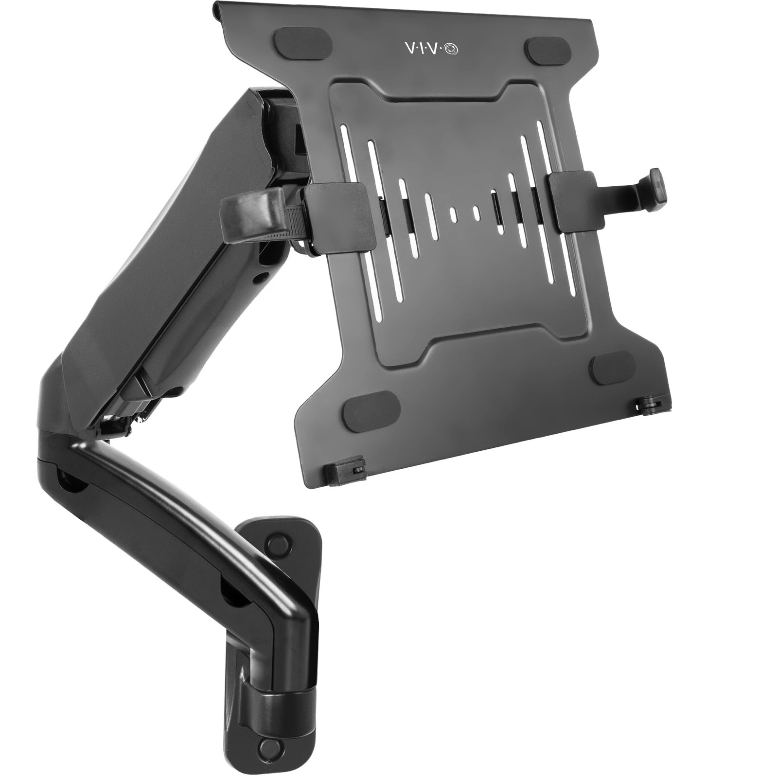 Height Adjustable Pneumatic Extended Arm Laptop Wall Mount, Full Motion Artic...