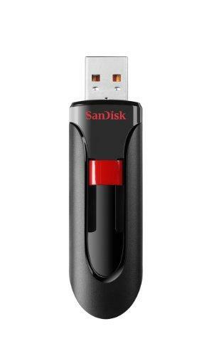 SanDisk 256GB Cruzer Glide CZ60 USB 2.0 Flash Drive - SDCZ60-256G-B35,Black/red