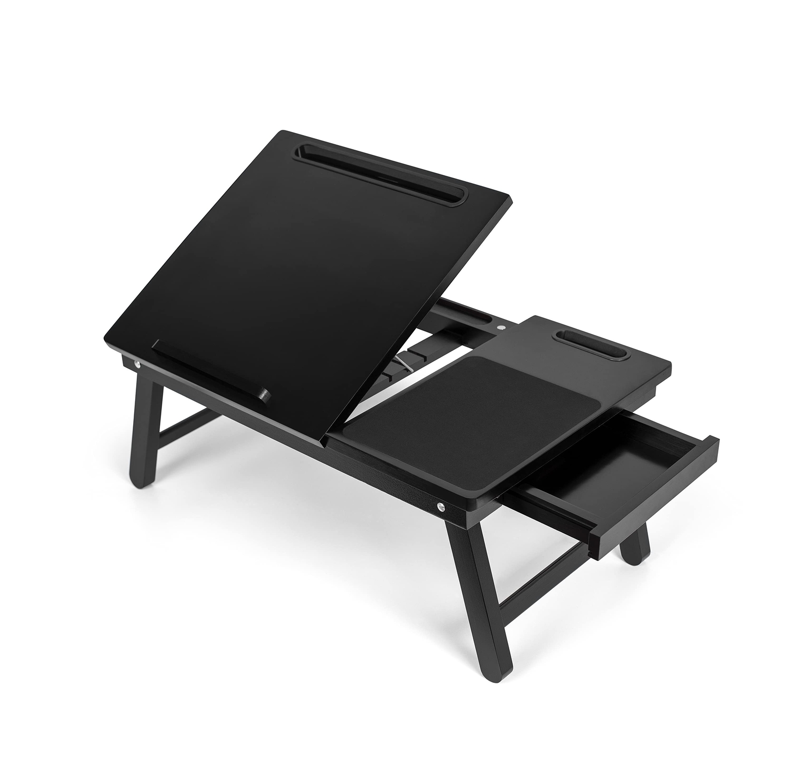Sofia + Sam Laptop Bed Tray with Storage Drawer and Media Slots | Folding Leg...