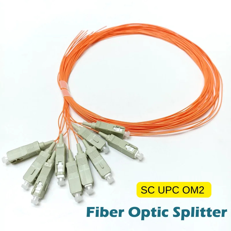50PCS/Lots OM2 50/125 1.5M SC UPC Connector Pigtails Simplex MM 0.9mm Pigtails