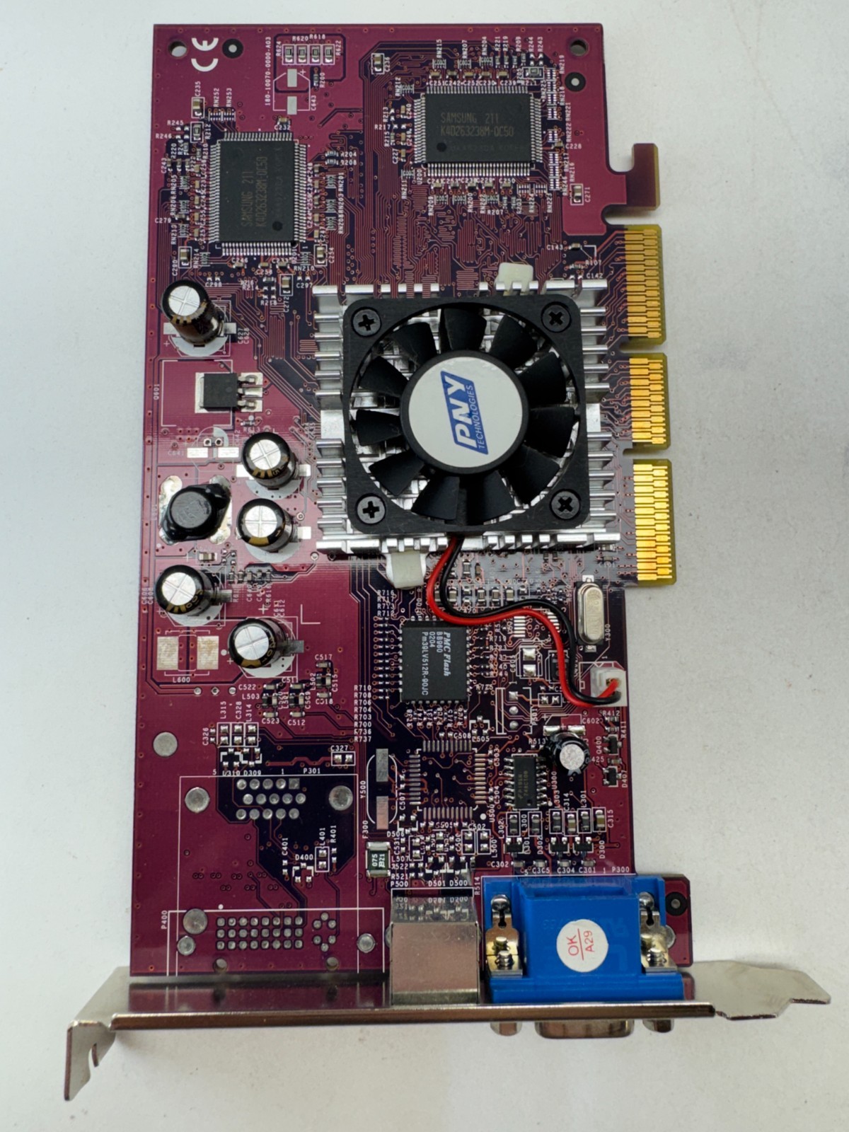 PNY Verto GeForce4 MX420 AGP 64MB SDRAM VGA TV-Out GPU AGP