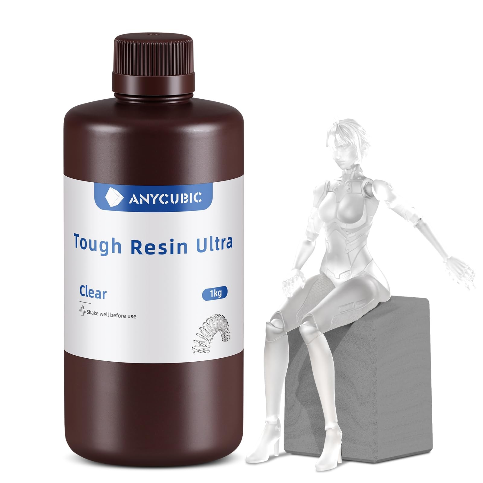 ANYCUBIC Ultra Tough Resin Color Clear Size 1kg