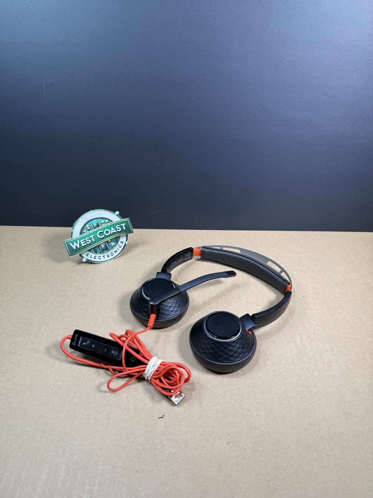 Plantronics Poly DUO C5220T Wired W/C5200 Controller Works Ships Fast