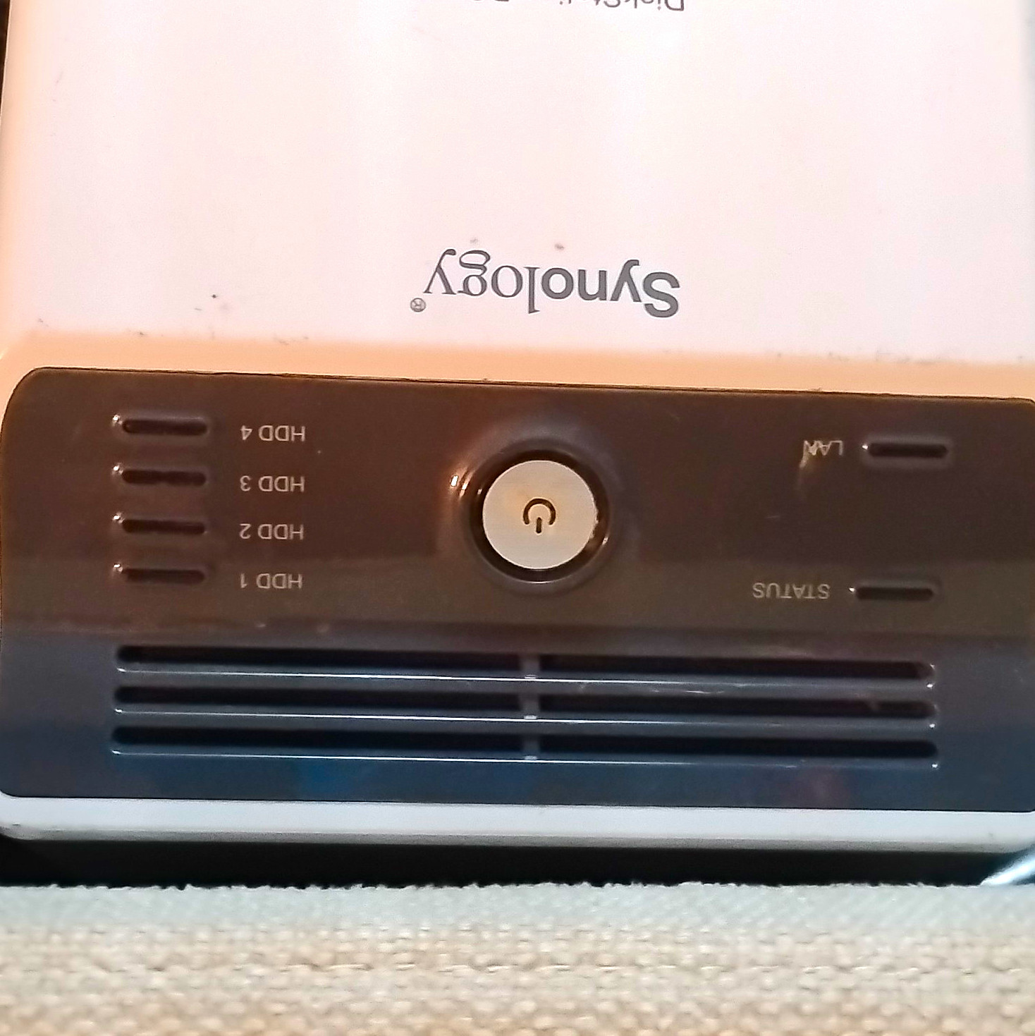Synology DiskStation 4-Bay NAS Ethernet HDD Support No Drives Status/LAN LEDs
