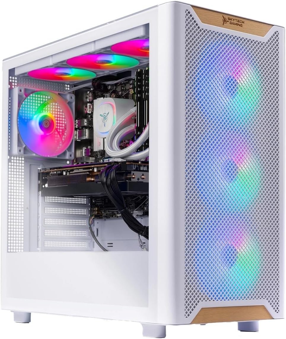 Gaming Desktop PC Black ARGB i7 4.2Ghz 16GB 512GB NVMe SSD RX 580 8GB WiFi Win11