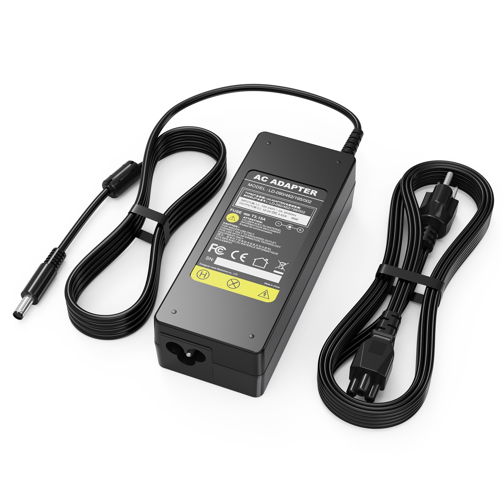 90W 19V AC Adapter Charger for Dell Inspiron 17 5755 5758 5759 13 5378 7347 7348