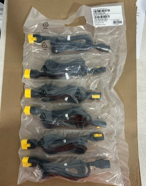 APC Locking C13 to C14 6' Power Cord Kit - Pack of 6 (AP8706S-NA) NEW / Sealed