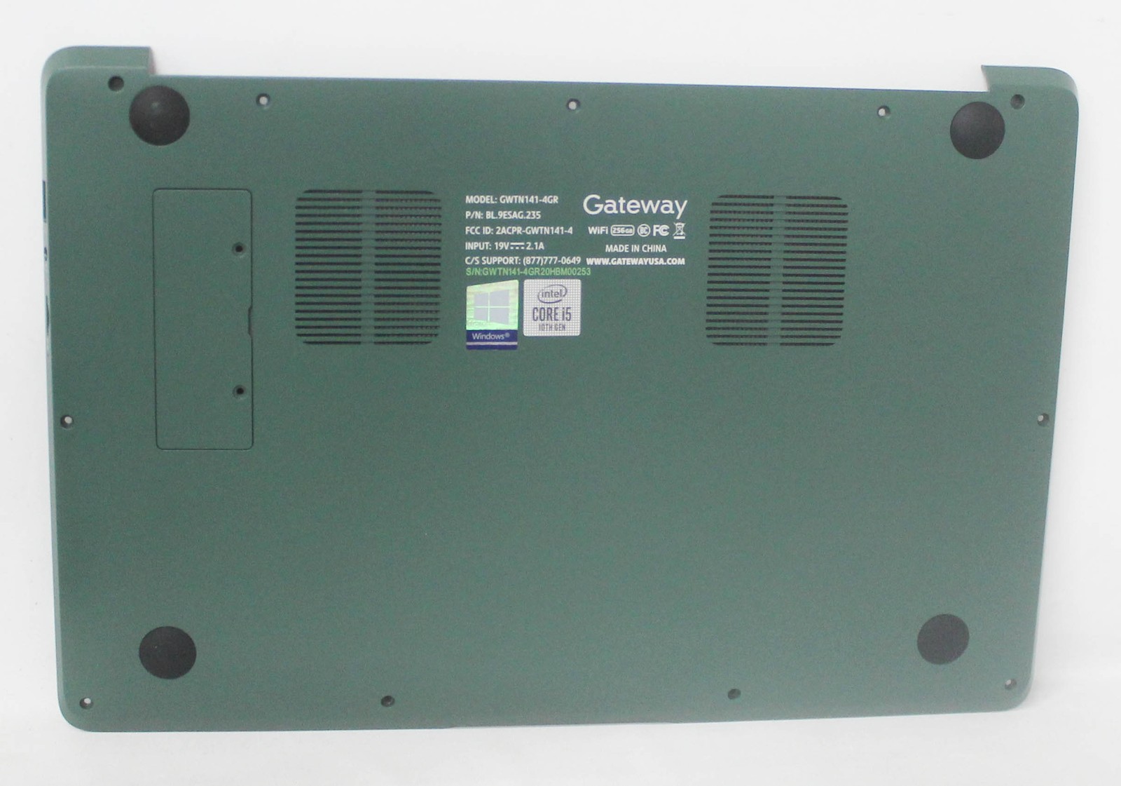 GWTN141-4GR-BASE GATEWAY BOTTOM BASE COVER GREEN GWTN141-4GR "GRADE A"