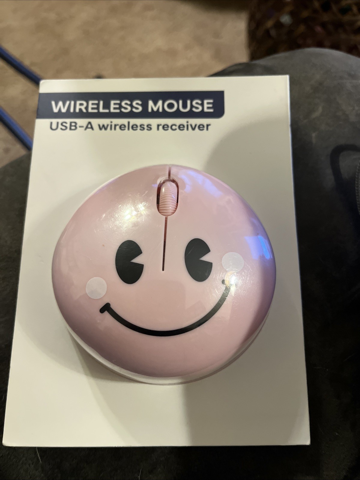 Target Bullseye's Smile Light Pink Vivitar Wireless Computer Mouse (NEW IN PACK)