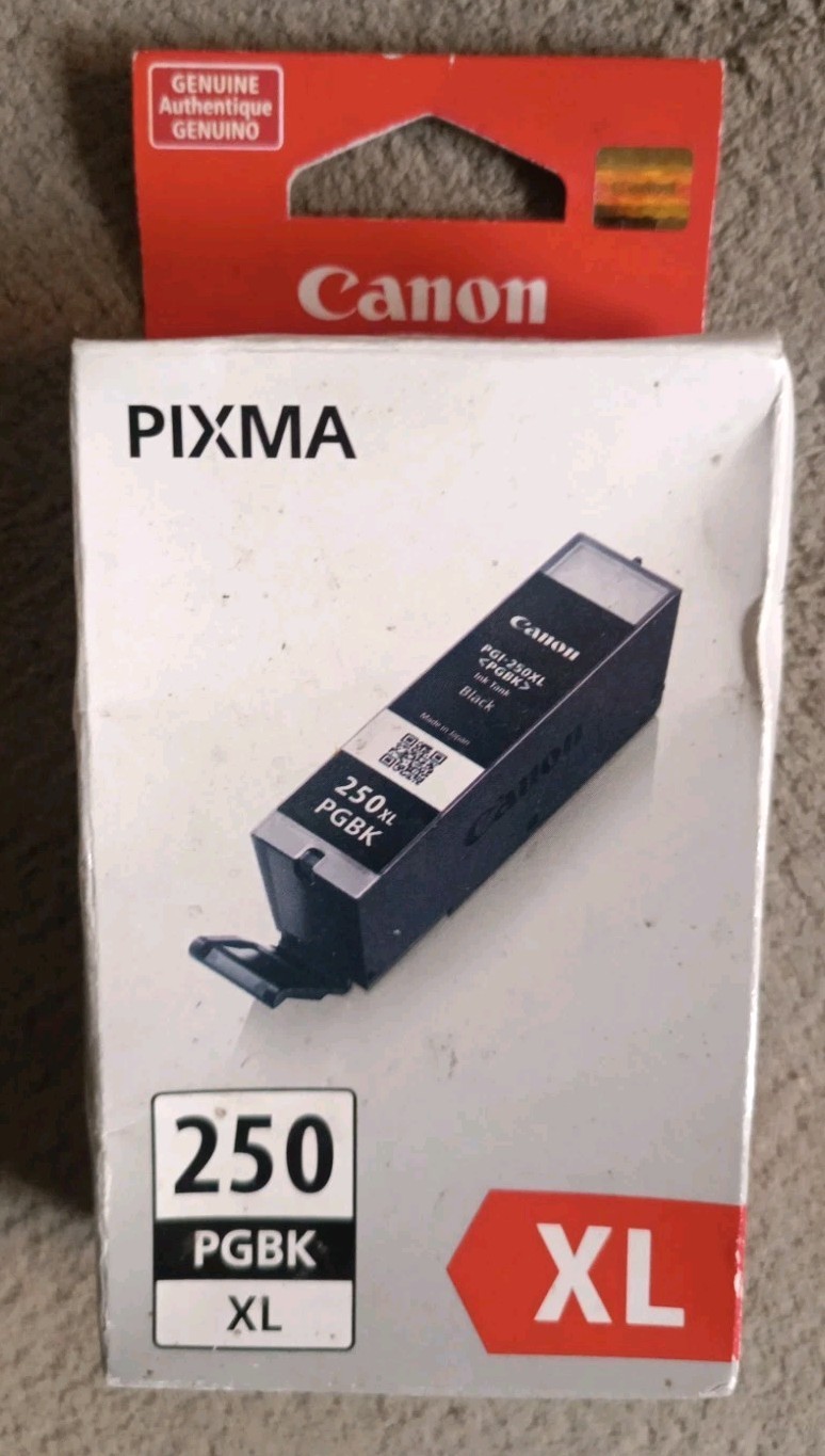 Canon Pixma PGBK 250 XL Genuine Black Ink Cartridge