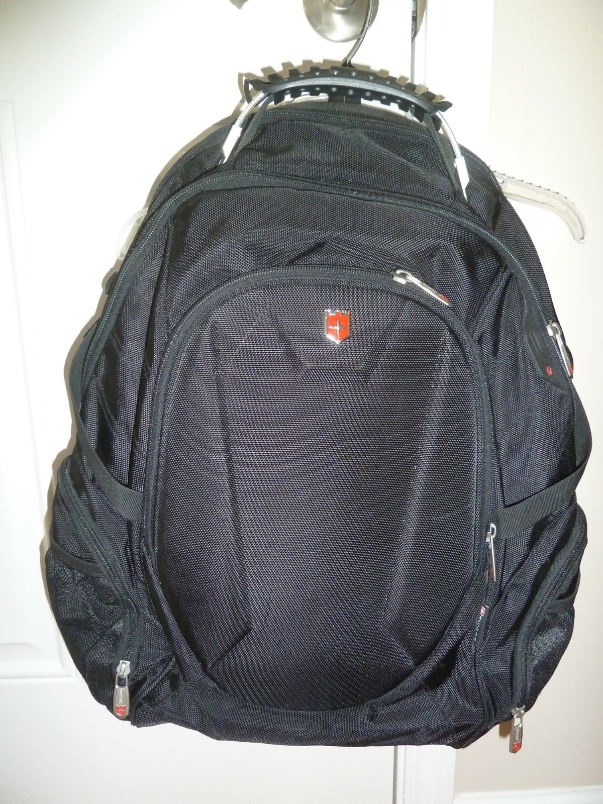 SWISS RUIGOR SABOR SERIES Laptop Backpack~Black~Multi-Pockets/Compartments~~EUC