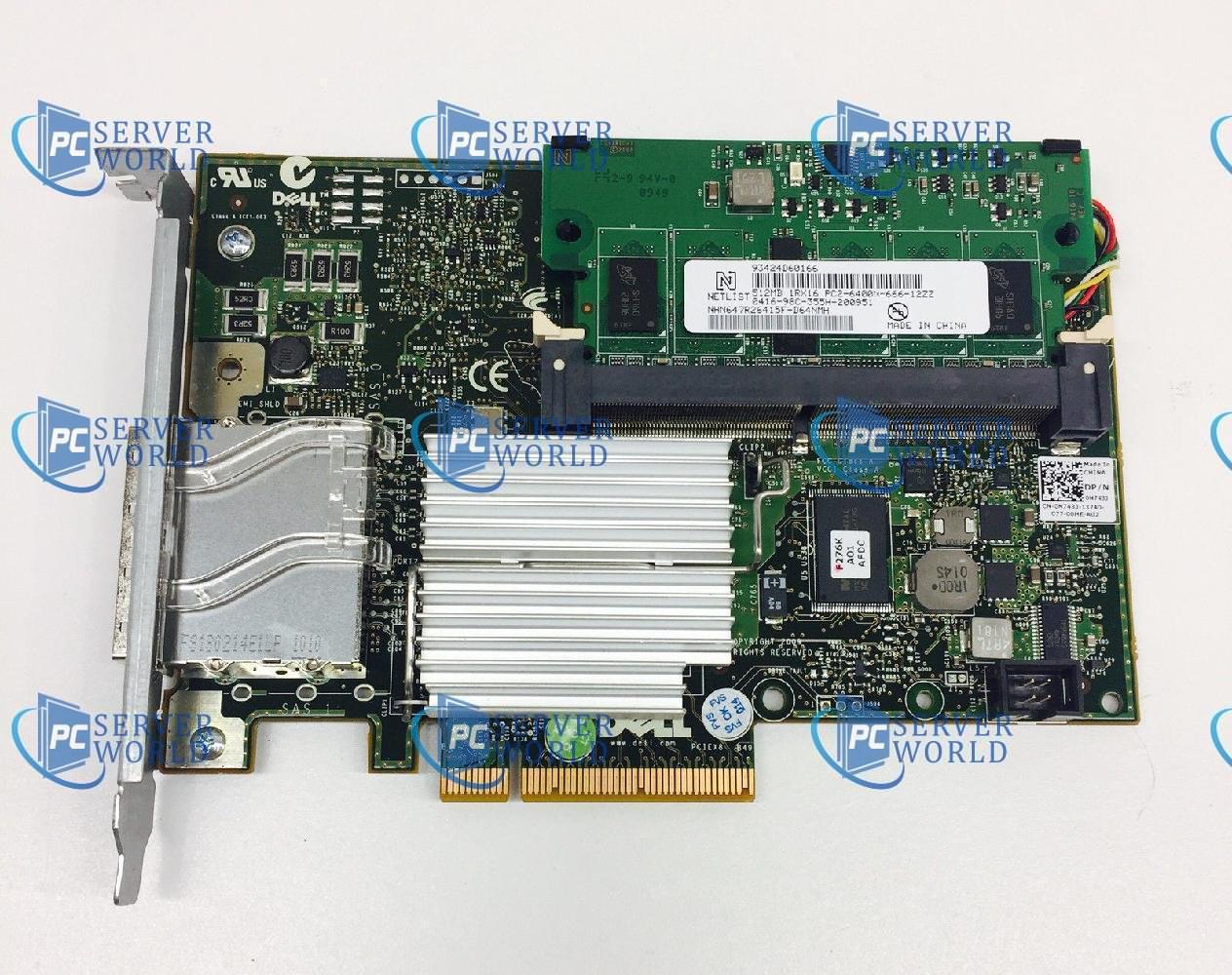 N743J DELL PERC H800 512MB 6GBPS SAS SATA RAID CONTROLLER 0N743J