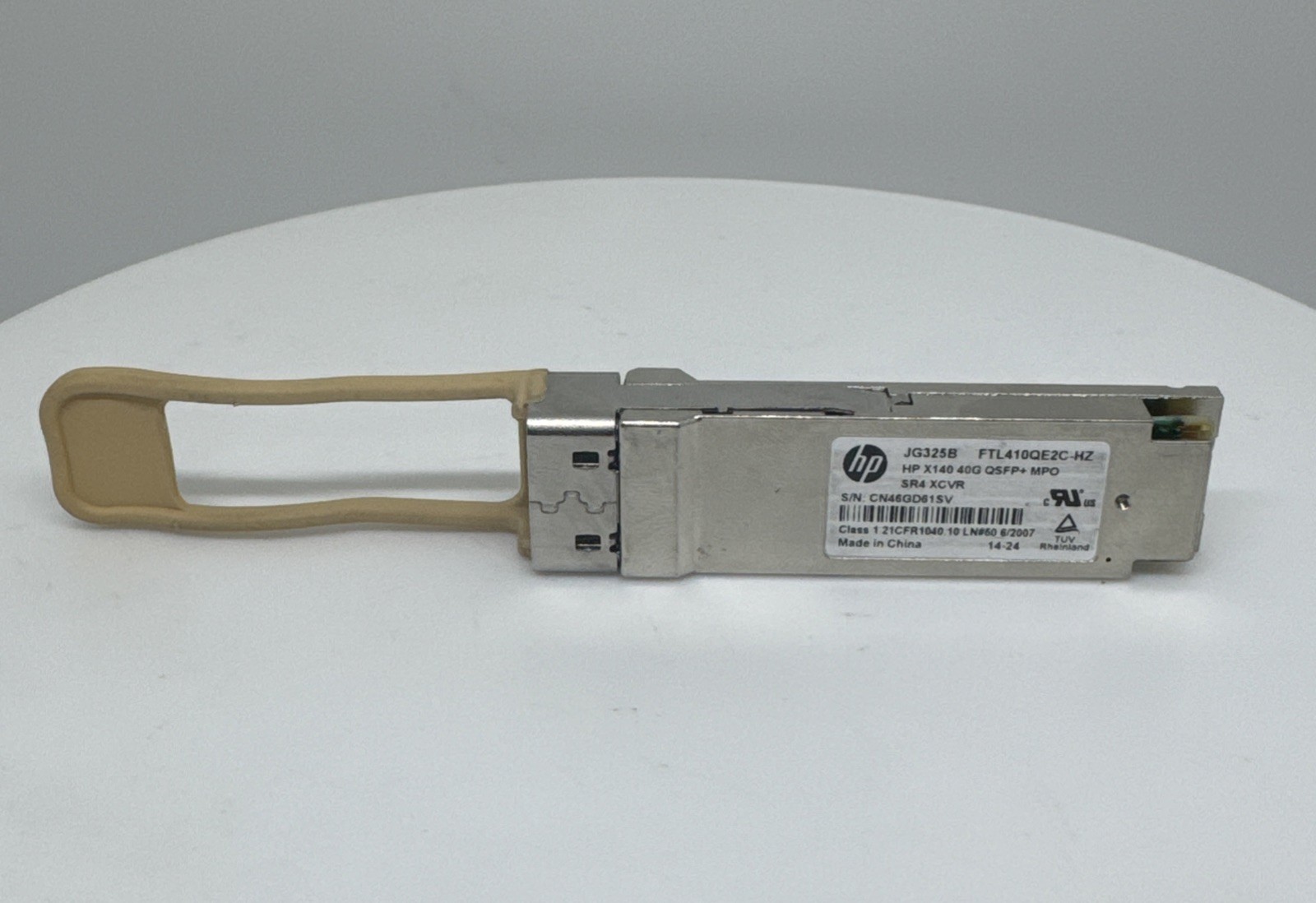 HP Genuine JG325B X140 40G QSFP+ MPO SR4 Transceiver FTL410QE2C-HZ