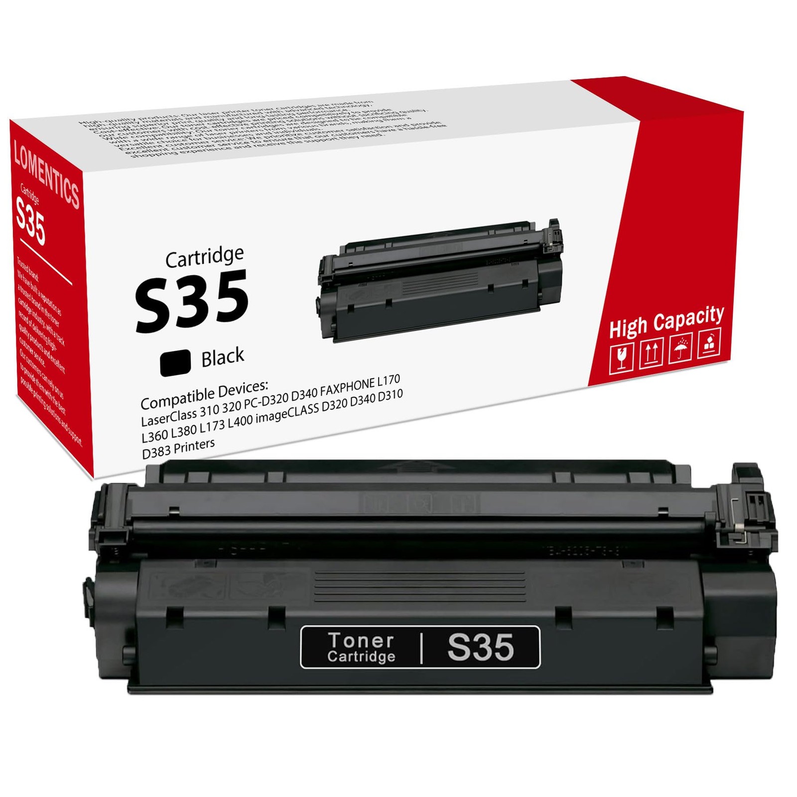 High Yield S35 Black Toner Cartridge (7833A001AA) 1-Pack: S35 Toner Cartridge...