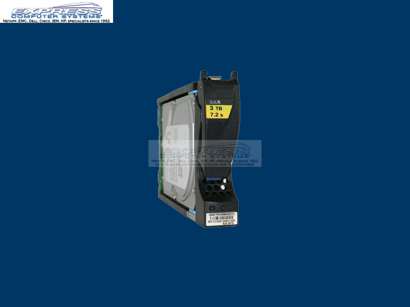 EMC 005049453 3TB NL SAS for V31-DAE VNX VNXe 005049454 005049278 005049280