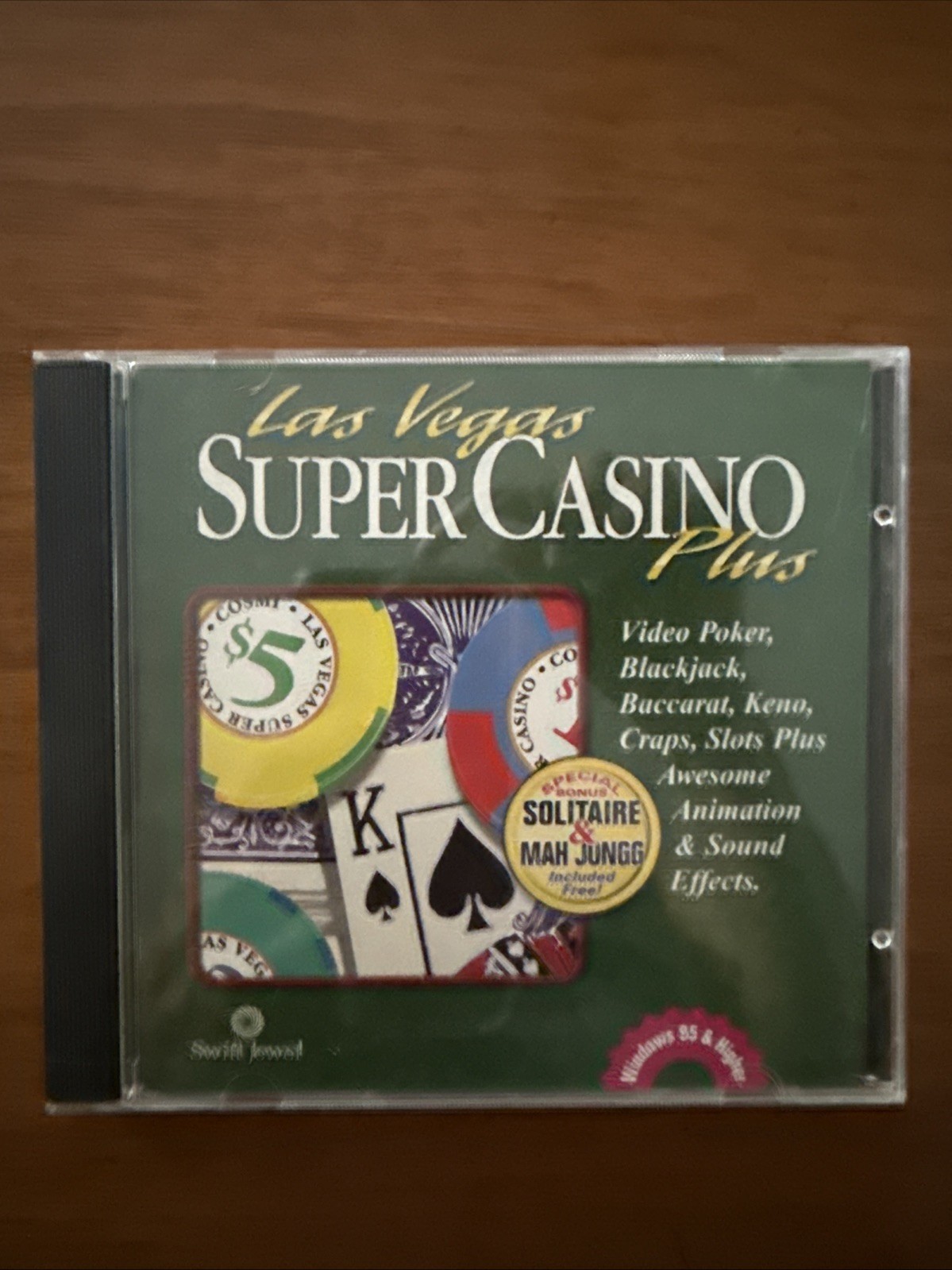 Vintage 1998 Las Vegas Super Casino Plus Game Software on CD ROM