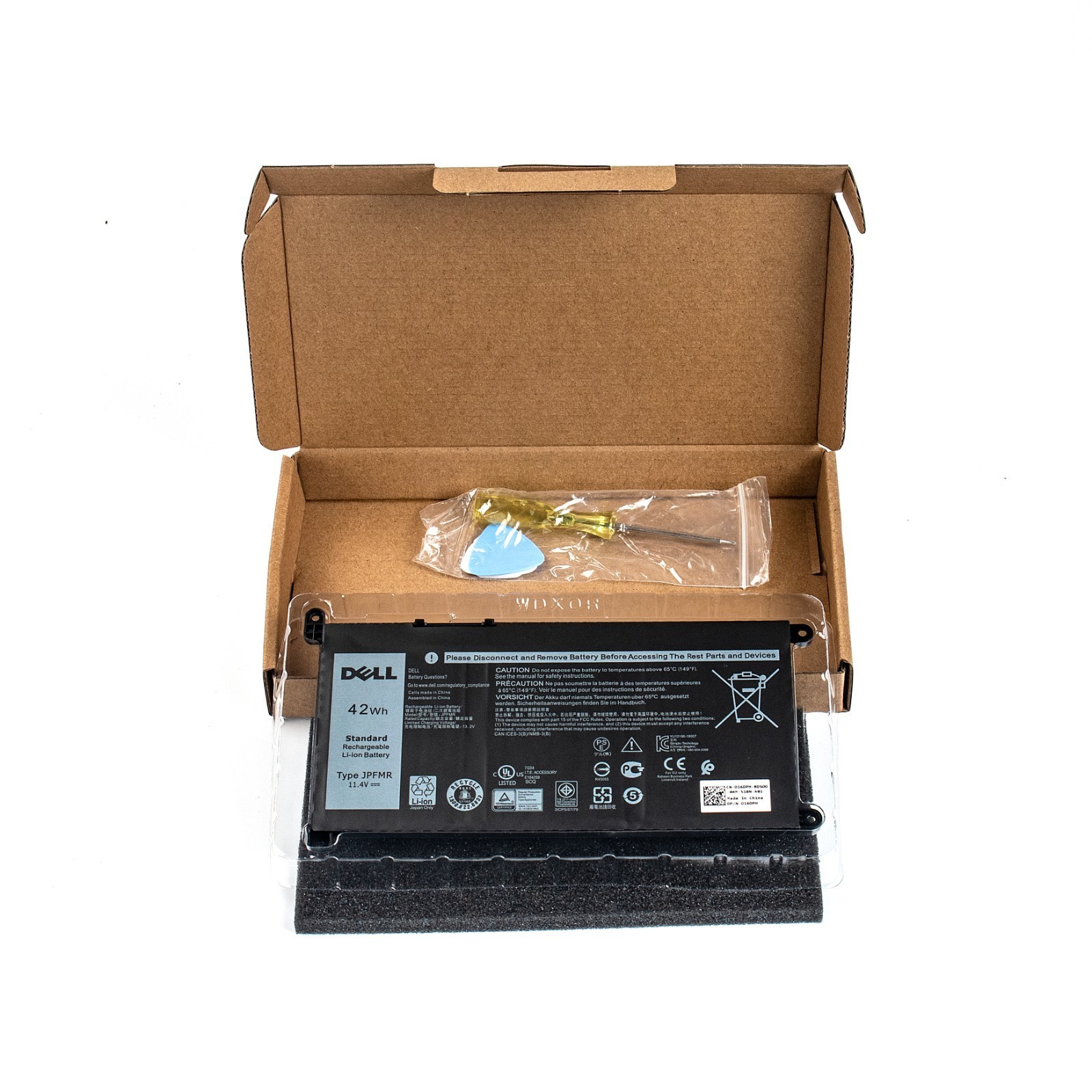 Genuine 42WH JPFMR For Dell Chromebook 3100 3400 5488 5493 5593 16DPH 7MTOR NEW