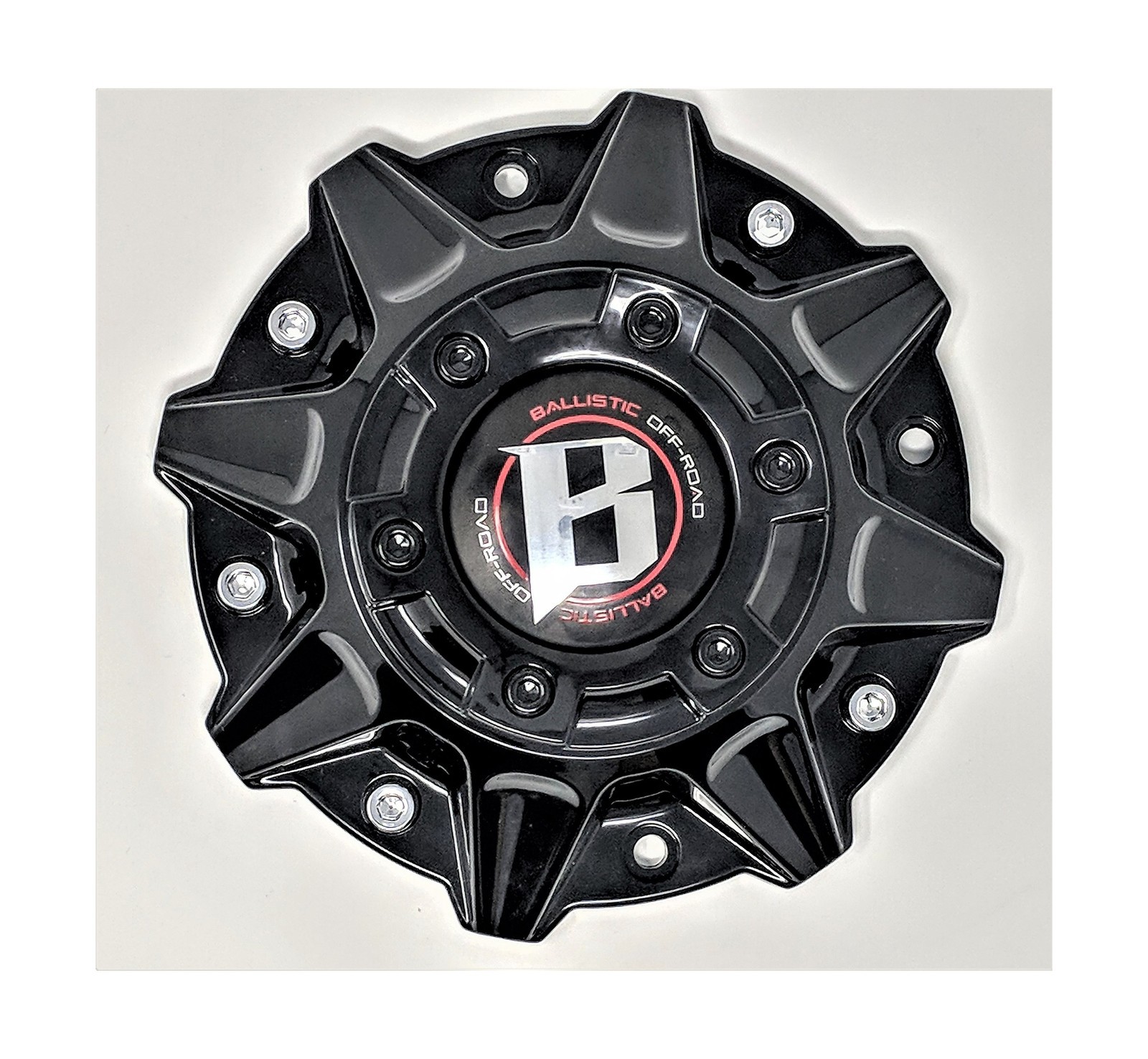 Ballistic Gloss Black Wheel Rim Center Cap LG1208-34 Snap-On 17 in Plastic