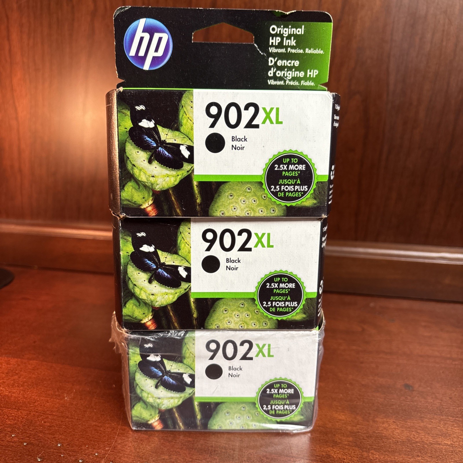 🔥3 Pack - New HP 902XL Black High Yield Ink Cartridge Genuine OEM
