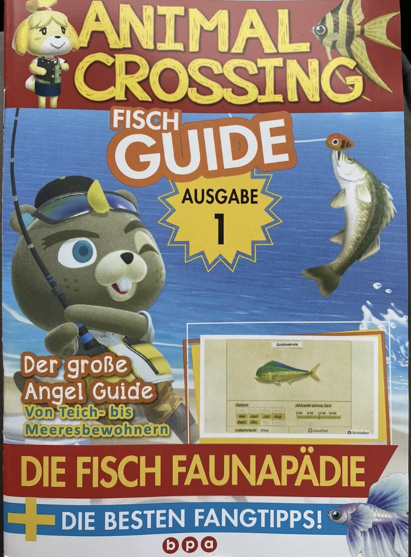 Animal crossing magazine issue magazine newspaper fish guide special issue 01 2020