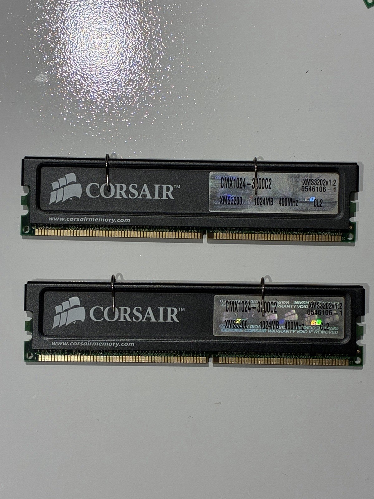 Corsair XMS 2GB (2x1GB) DDR 400 PC3200 CL2 RAM Kit Mac Power Mac G5 iMac Compat
