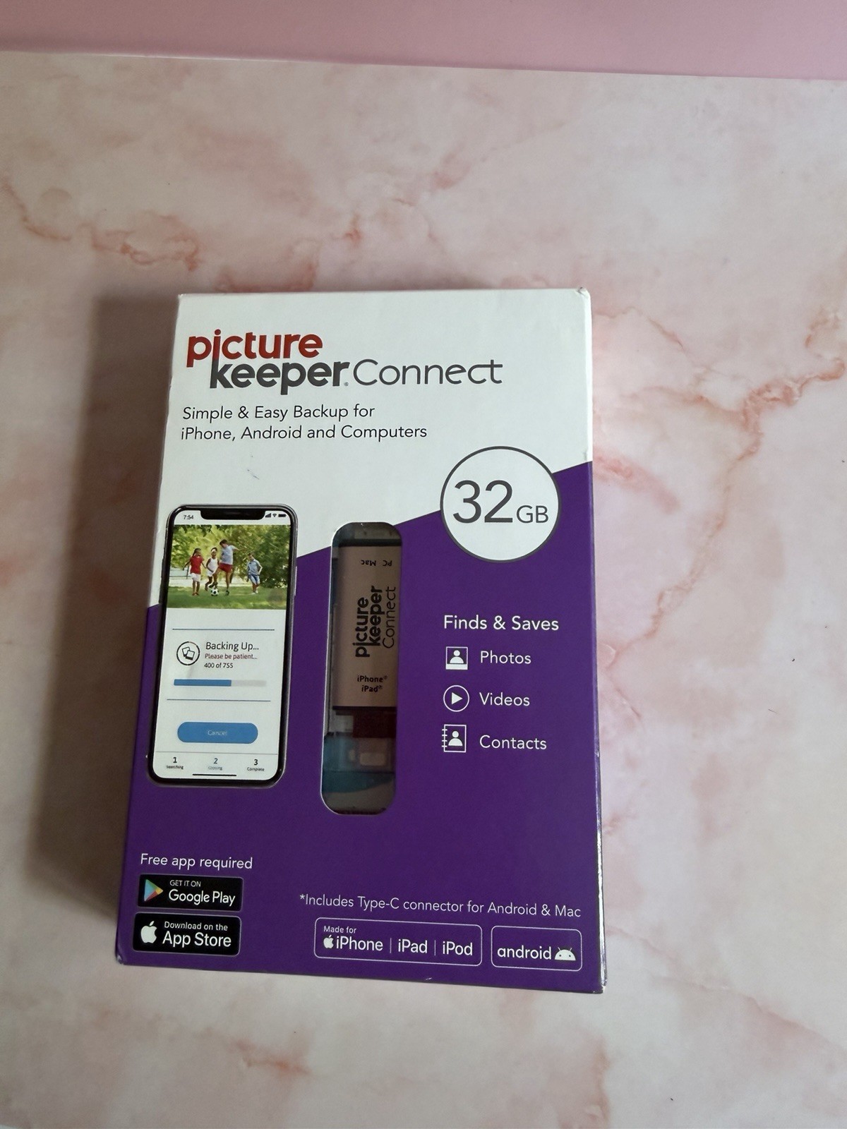 32GB Picture Keeper Connect  Brand New And Sealed Back Up Photos PC & Mac PK32