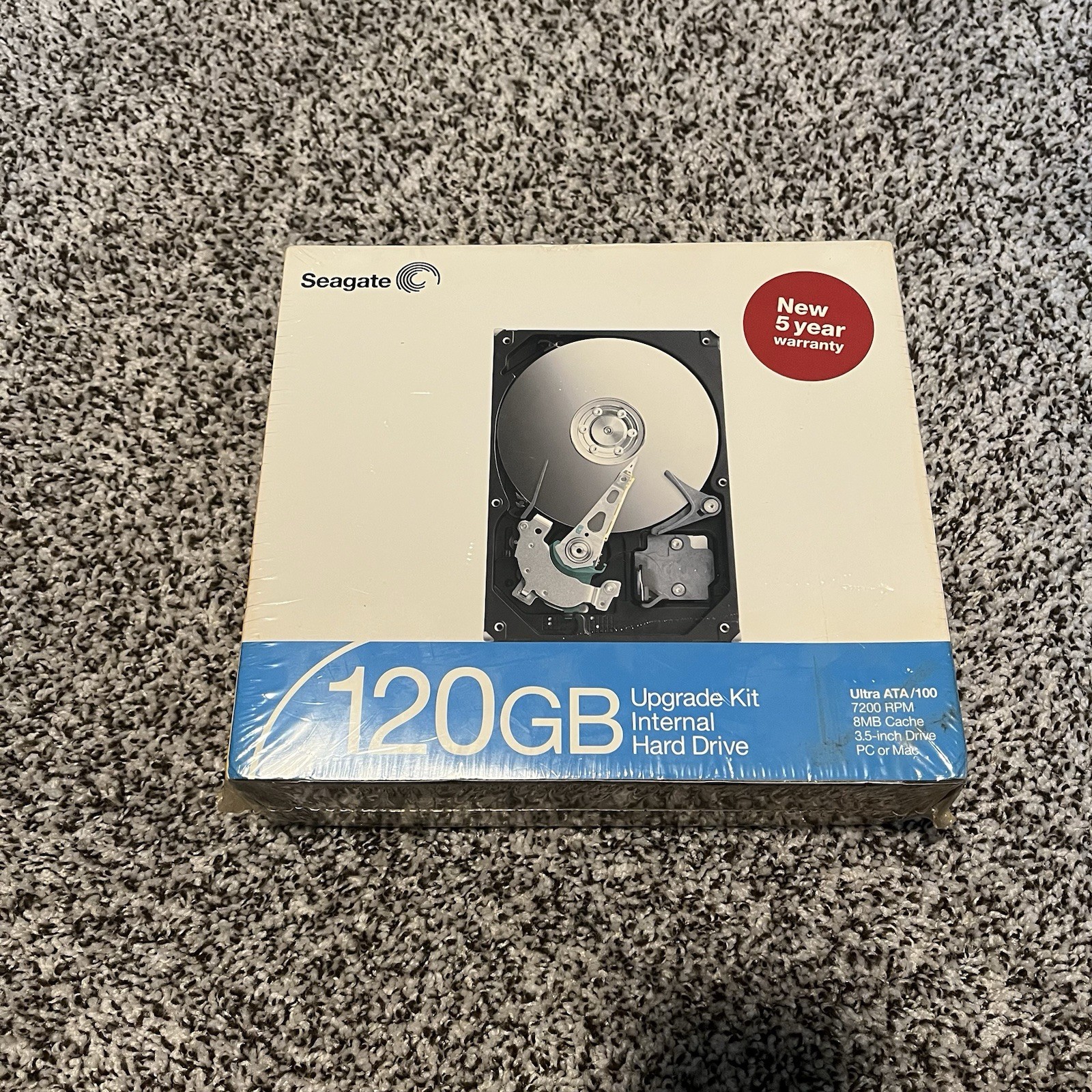 Seagate 7200RPM 3.5" Drive 120GB Internal Hard Drive Kit New Sealed