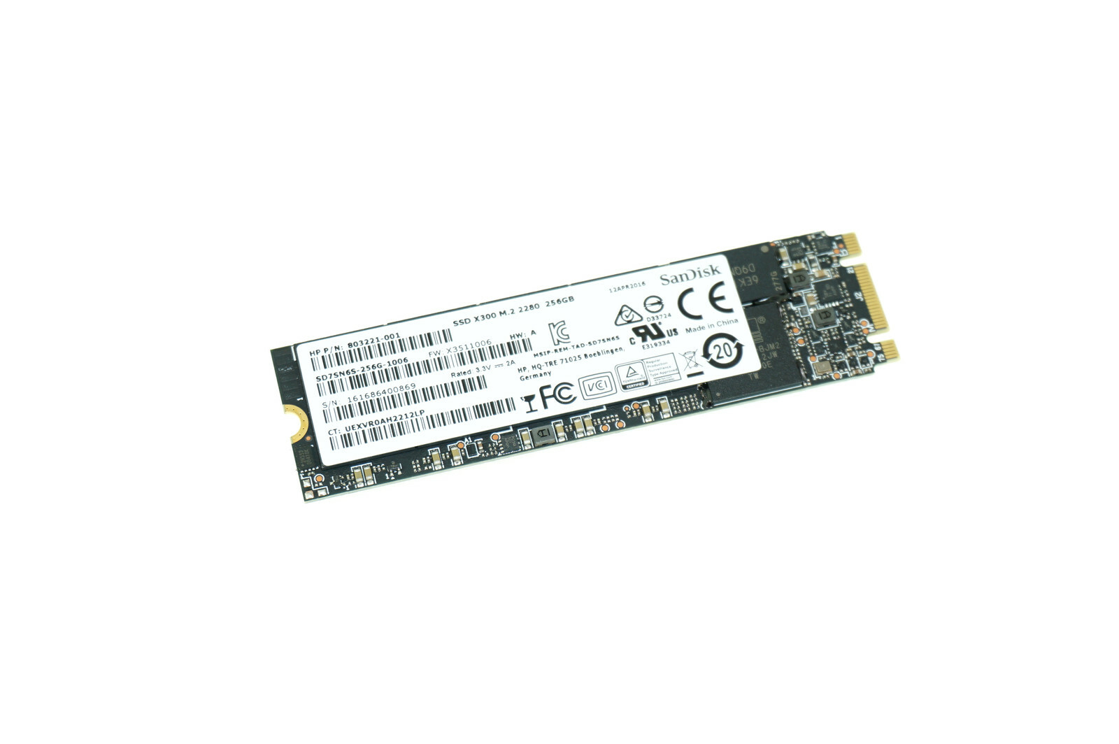 803221-001 SD7SN65-256G-1006 GENUINE HP SSD 256GB SPECTRE 15-AP012DX (CA27)