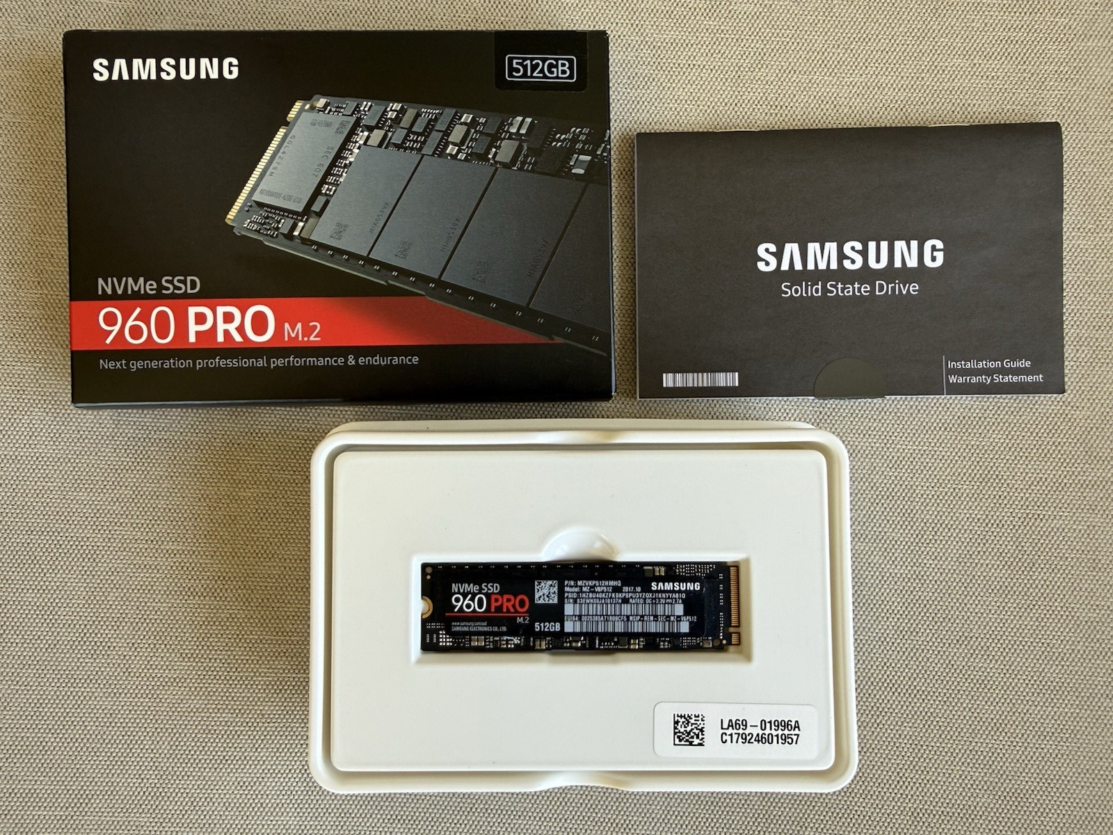 Samsung 960 PRO 512GB M.2 NVMe Internal SSD Black MPN MZVKP512HMHQ