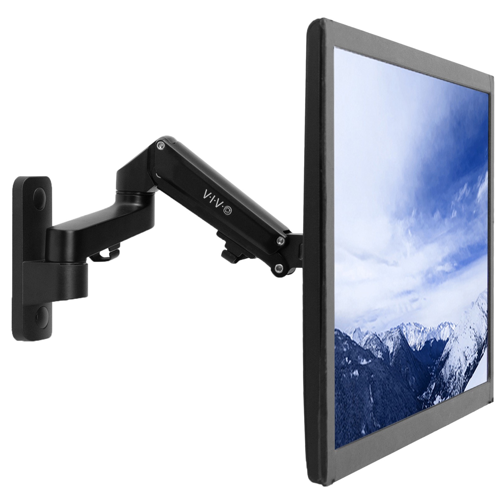 VIVO Premium Aluminum Single LCD Monitor Wall Mount Arm for Screens up to 32"