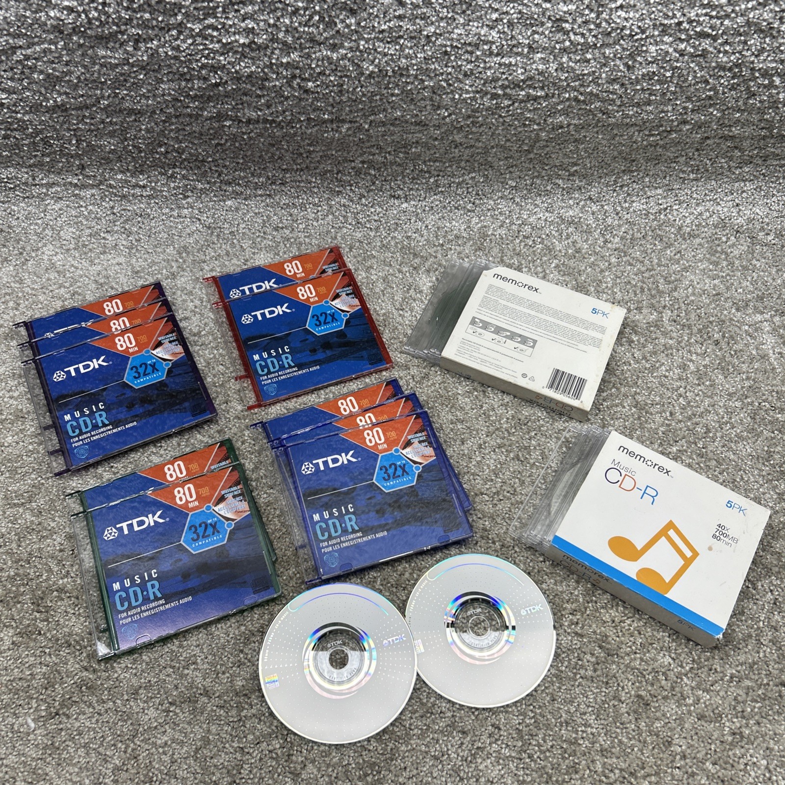 Maxell Color CD-R Lot of 22 80 mins Slim Line Data Music Photo Y2K CDR