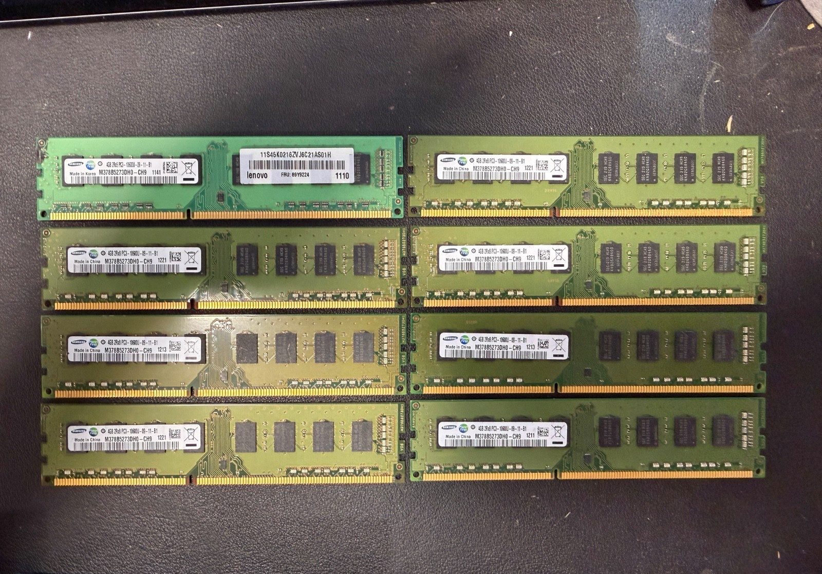 Samsung M378B5273CH0-CH9 4GB (8 x 4GB) PC3-10600 (DDR3-1333) Memory QTY Of 8
