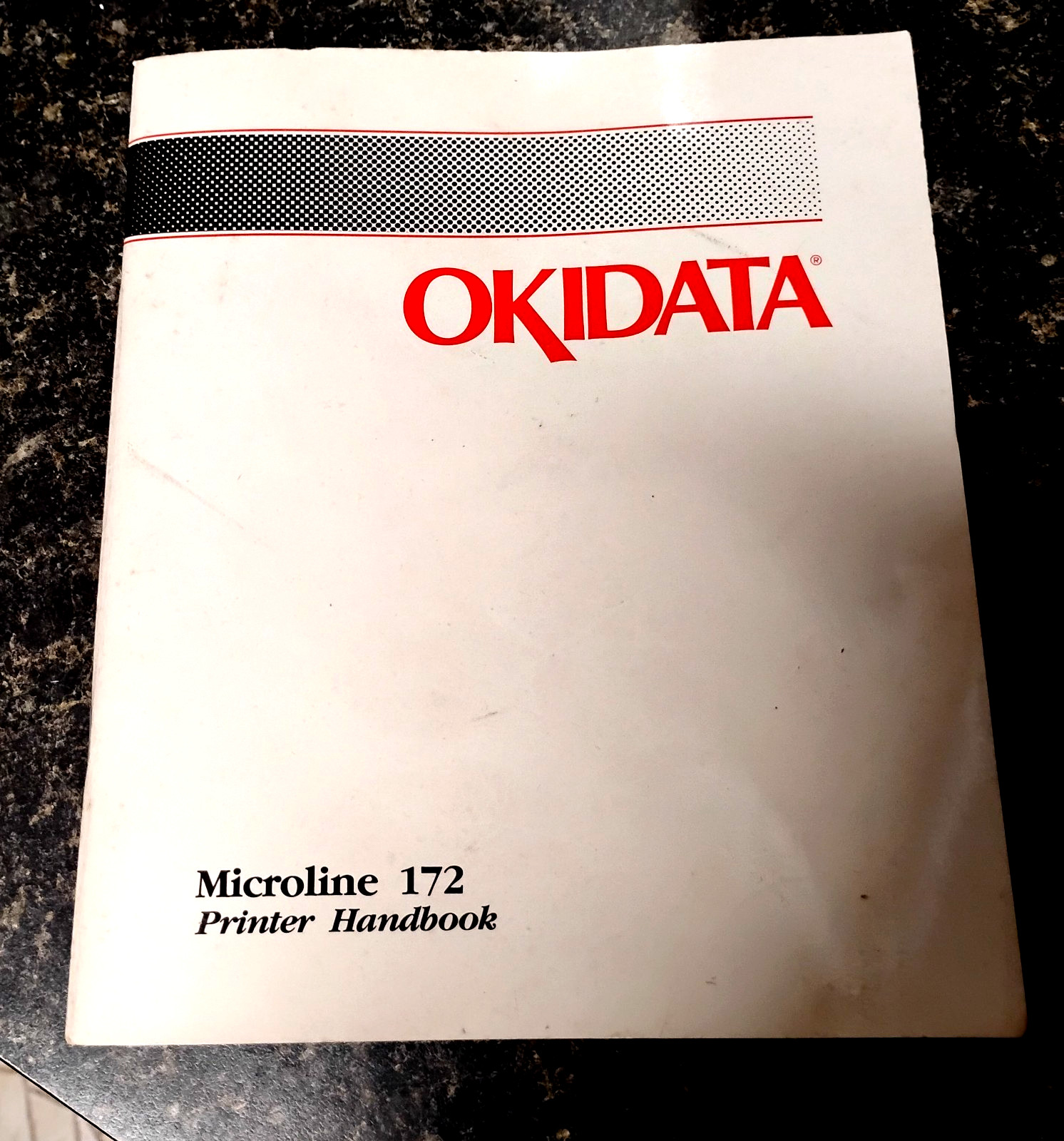 Okidata Microline 172 Dot Matrix Printer - HANDBOOK User Guide Manual