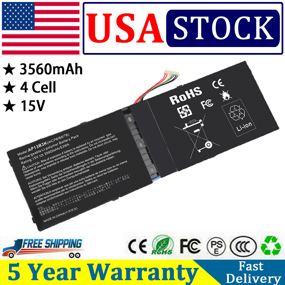 AP13B3K Battery For Acer Aspire V5-472 V7 R7 M7 ZQK ZQY ZQI ZRl ZRQ 4lCP6/60/78